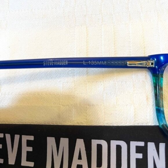 STEVE MADDEN | Fantassia Blue Horn Fade Eye frames with Hard Case - Picture 4 of 9